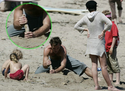 Jude Law Playing with a big Stick