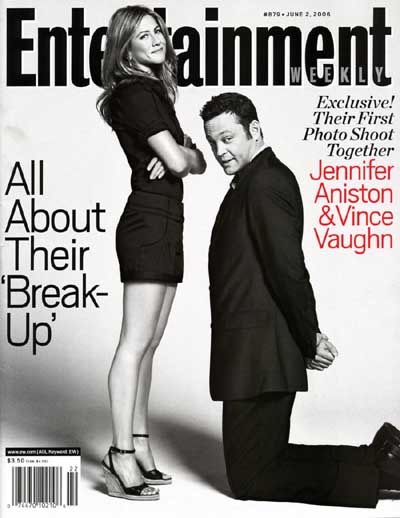 Jennifer Aniston and Vince Vaughn in Entertainment weekly Jennifer Aniston and Vince Vaughn in Entertainment weekly