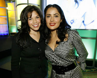 America Ferrera Stars in Ugly Betty This Fall Poses with Salma Hayek America Ferrera Stars in Ugly Betty This Fall Poses with Salma Hayek