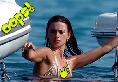 click for penelope cruz nipple slip