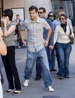 Joshua Jackson in Toronto for the Toronto International Film Festival
