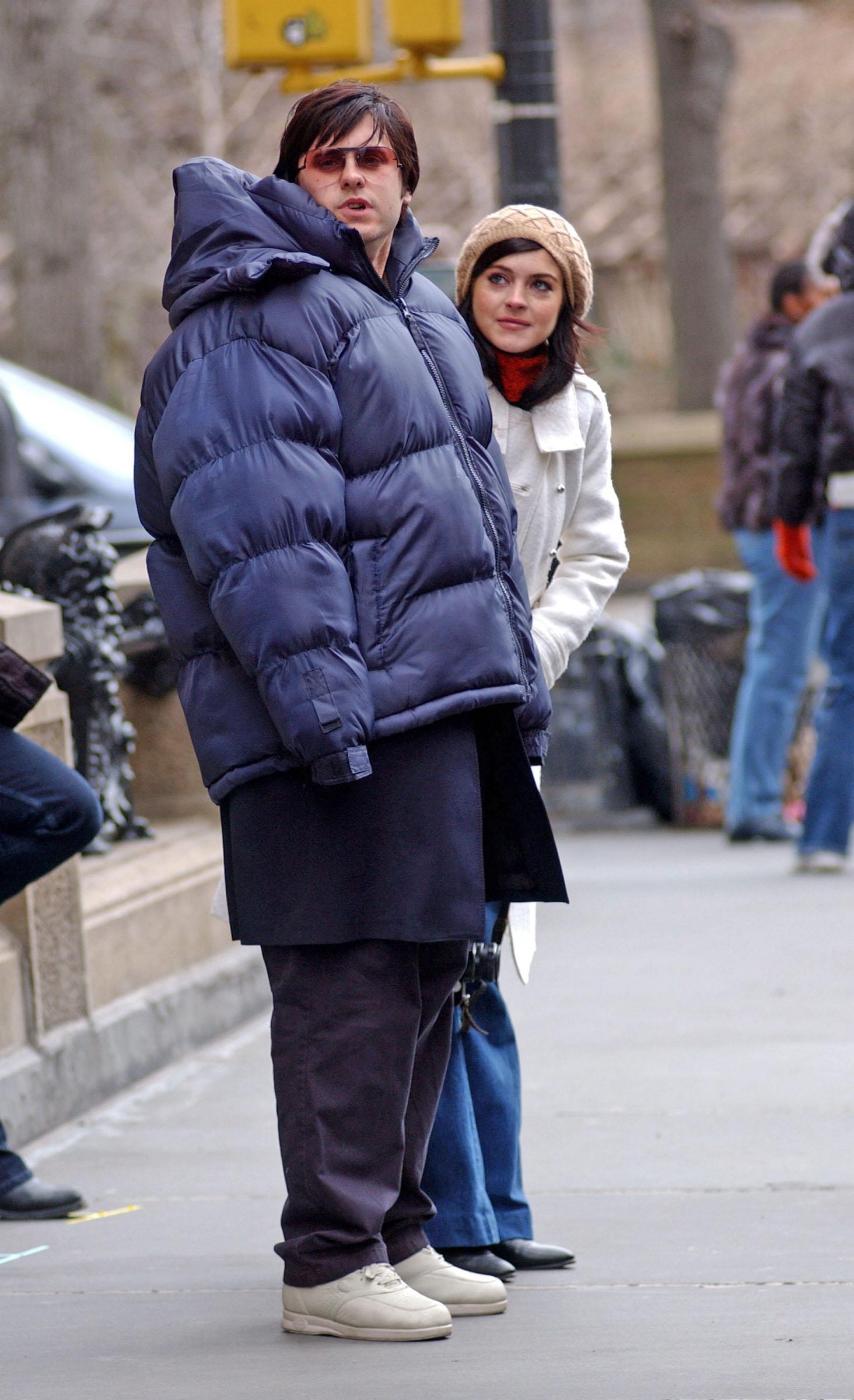 Lindsay Lohan and Jared Leto on the set of Chapter 27
