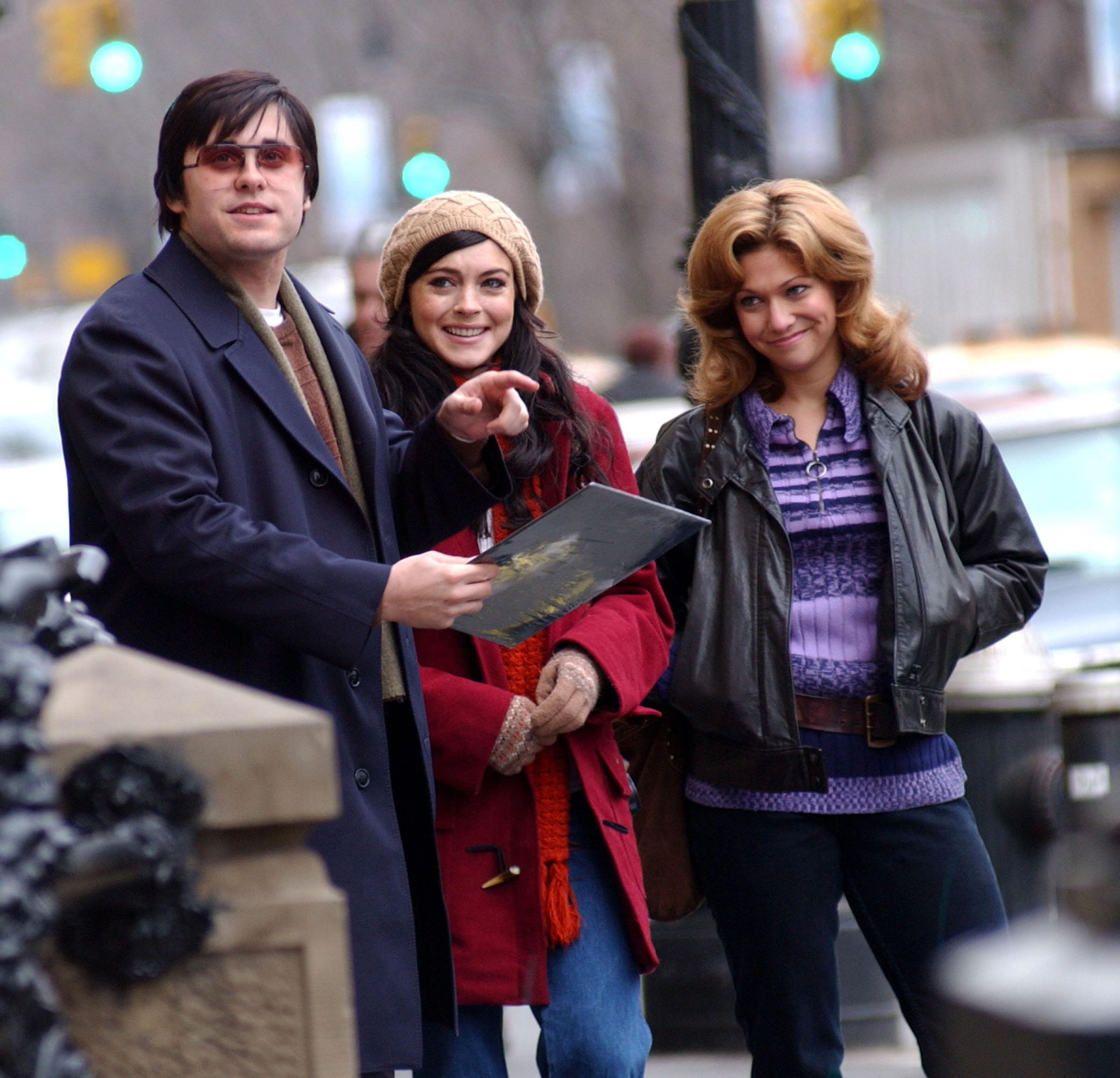 Jared Leto and Lindsay Lohan filming Chapter 27