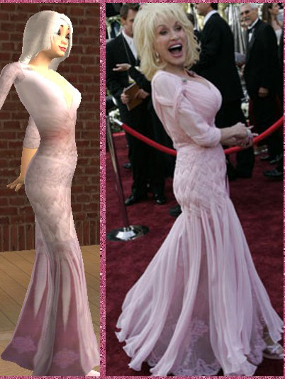 Dolly Parton Sim from Oscar night 2006